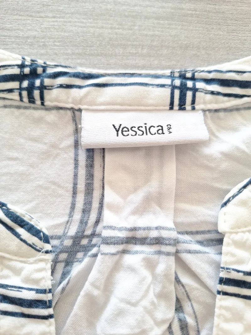 Yessica Schlupfbluse Karo 36