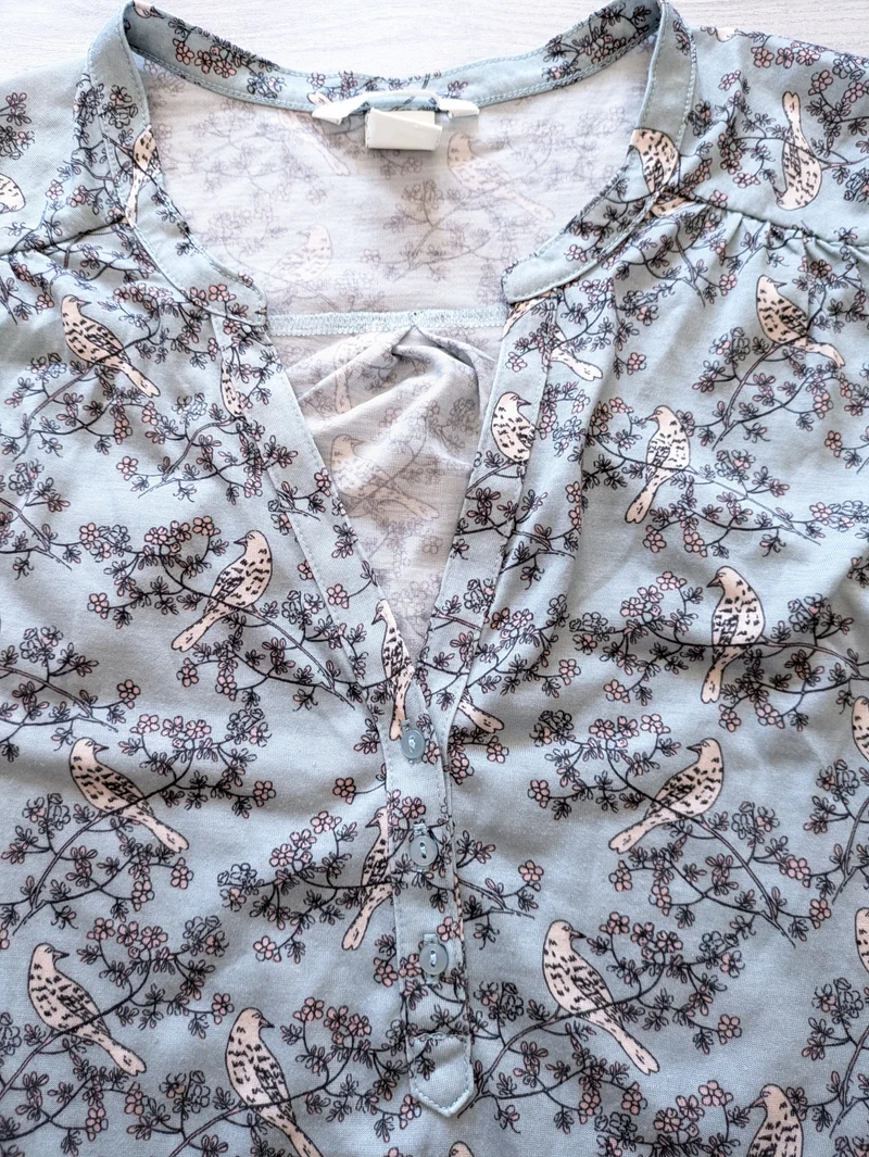 H&M Tunikabluse Vögel 36