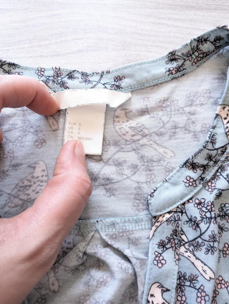 H&M Tunikabluse Vögel 36