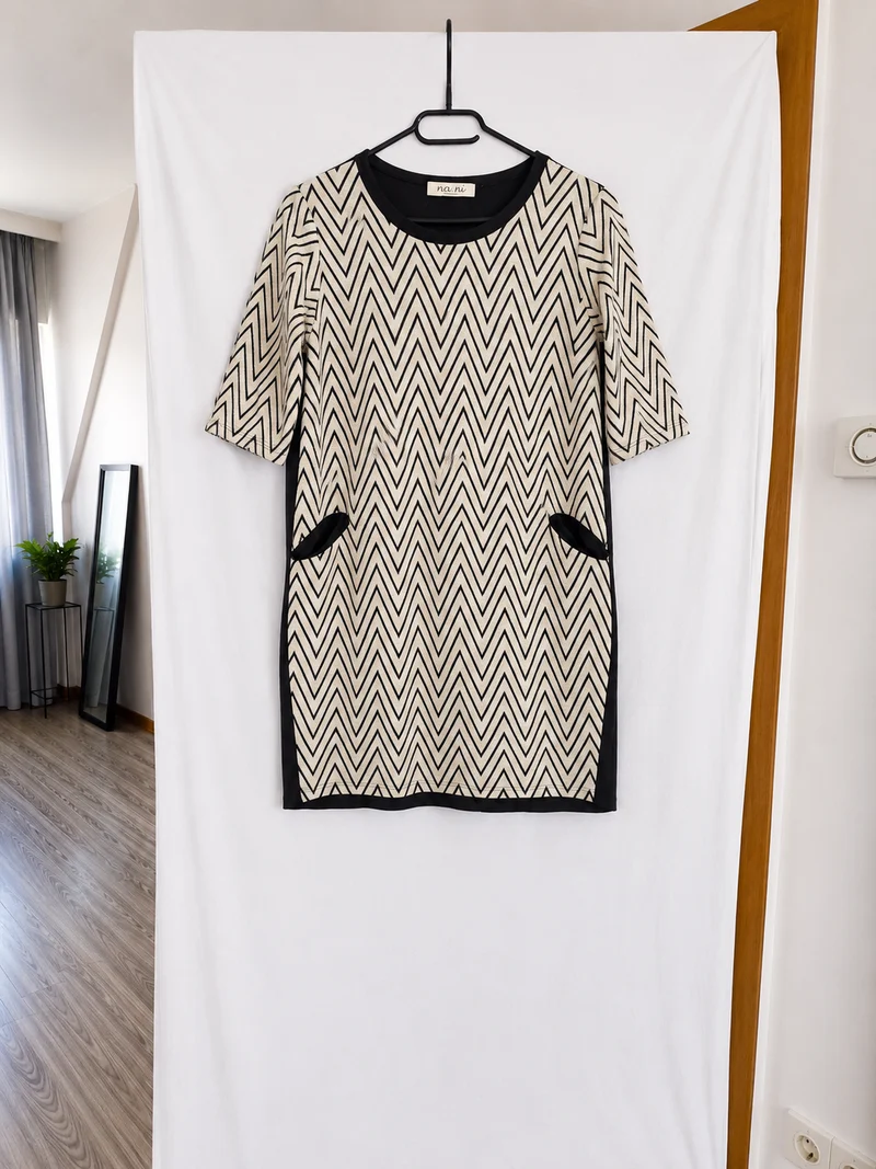Na-Ni Strickkleid Zickzack 38