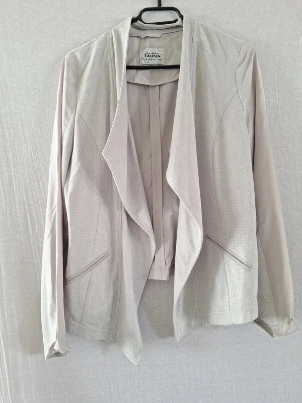 Taifun Cardigan Wasserfallkragen 38
