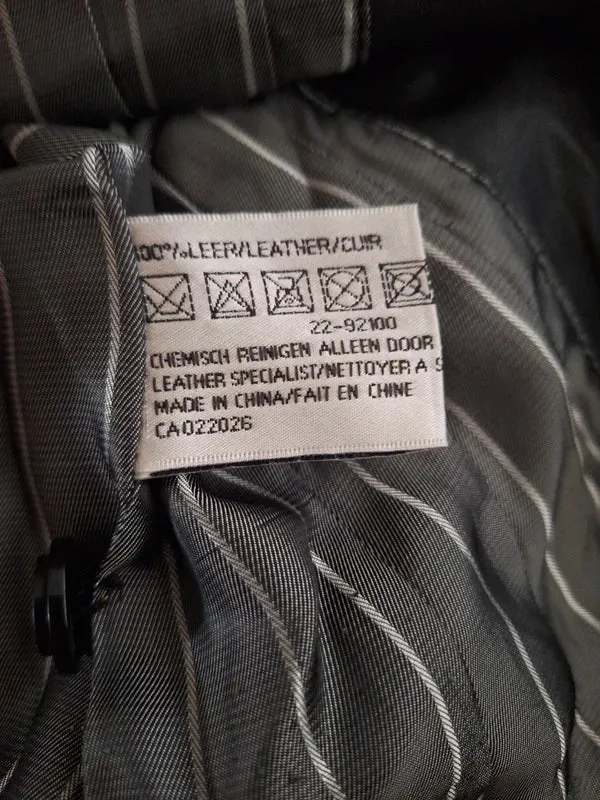 Bandolera Lederblazer Ziernähte 38