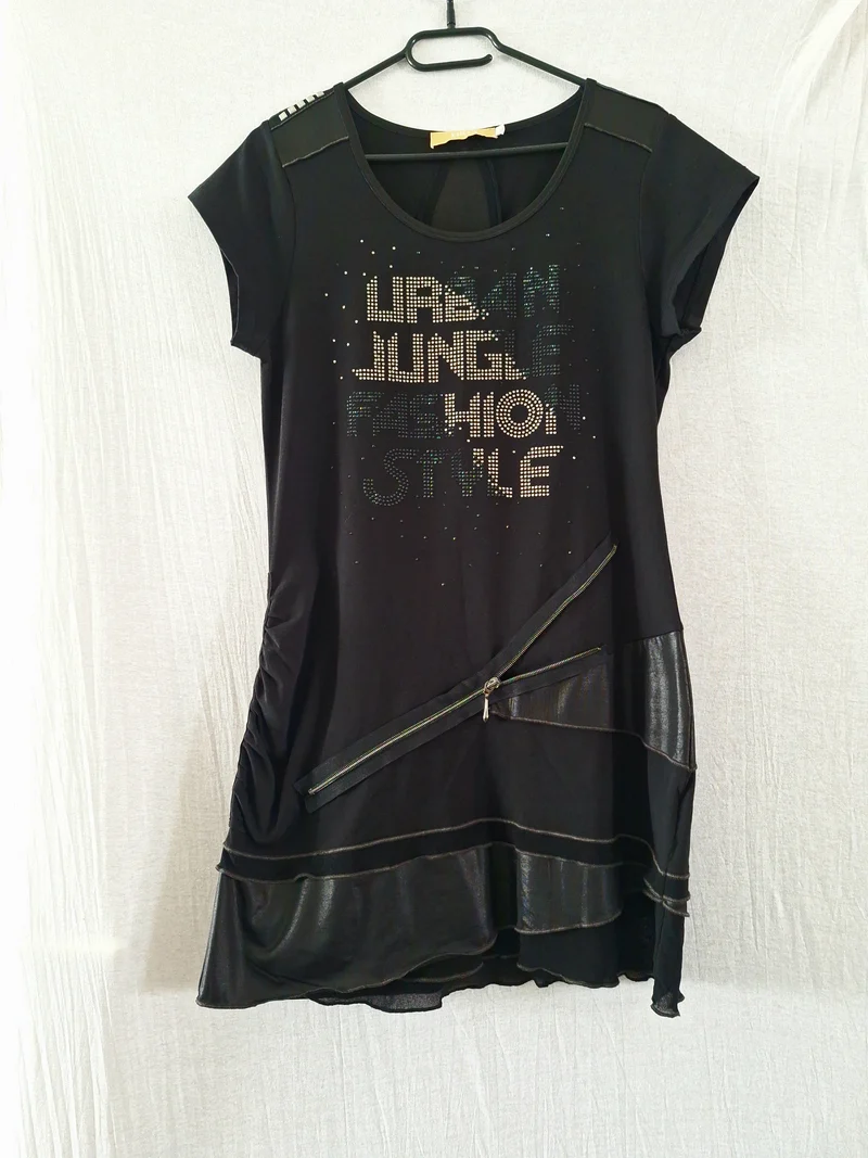 BIBA Shirtkleid Strassprint 36