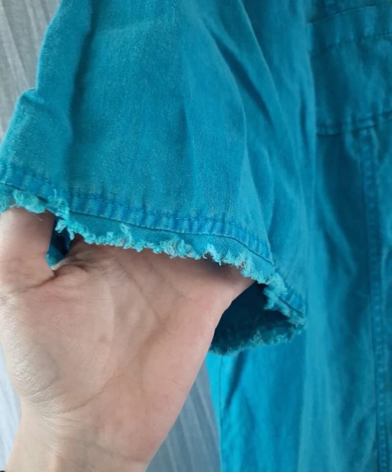 Aprico Leinenbluse Kurzarm 44