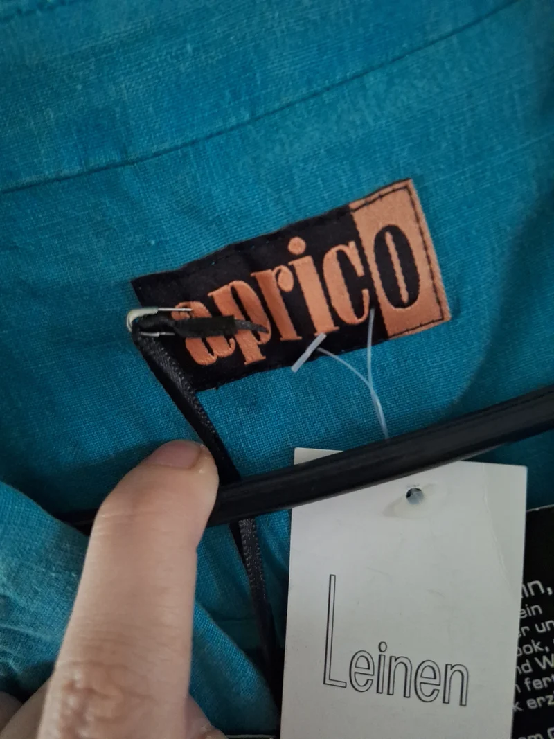 Aprico Leinenbluse Kurzarm 44