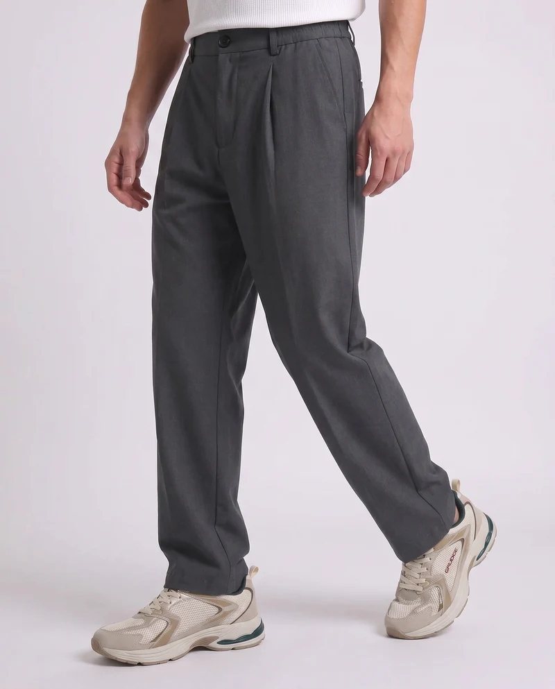 Pantaloni Jogger Relaxed Fit Comfort - Antracite melange