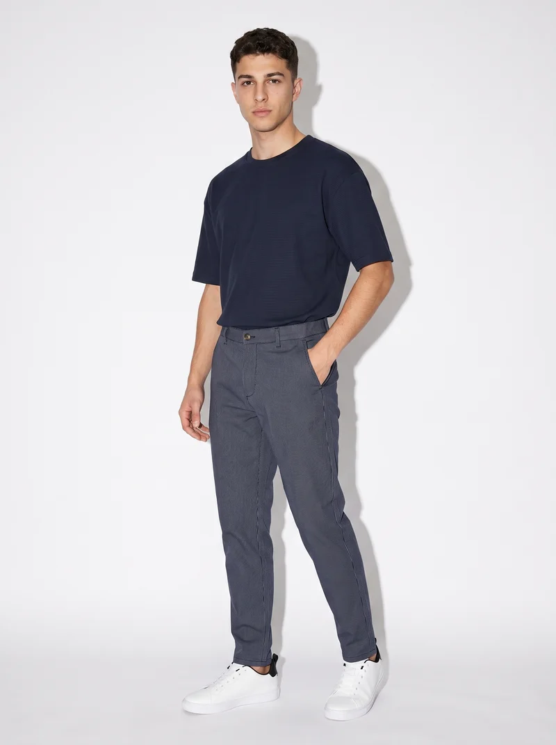 Pantaloni Chino Slim Fit a Righe - CARTA DA ZUCCHERO