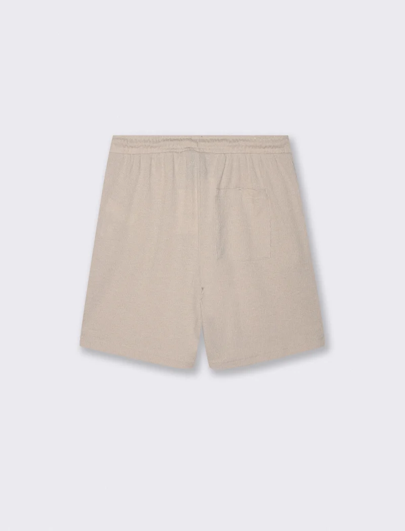Bermuda Jogger in Jacquard Relaxed Fit - Sabbia