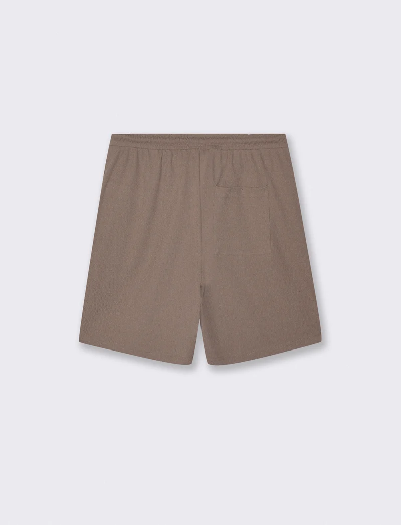 Bermuda Jogger in Jacquard Relaxed Fit - Verde kaki