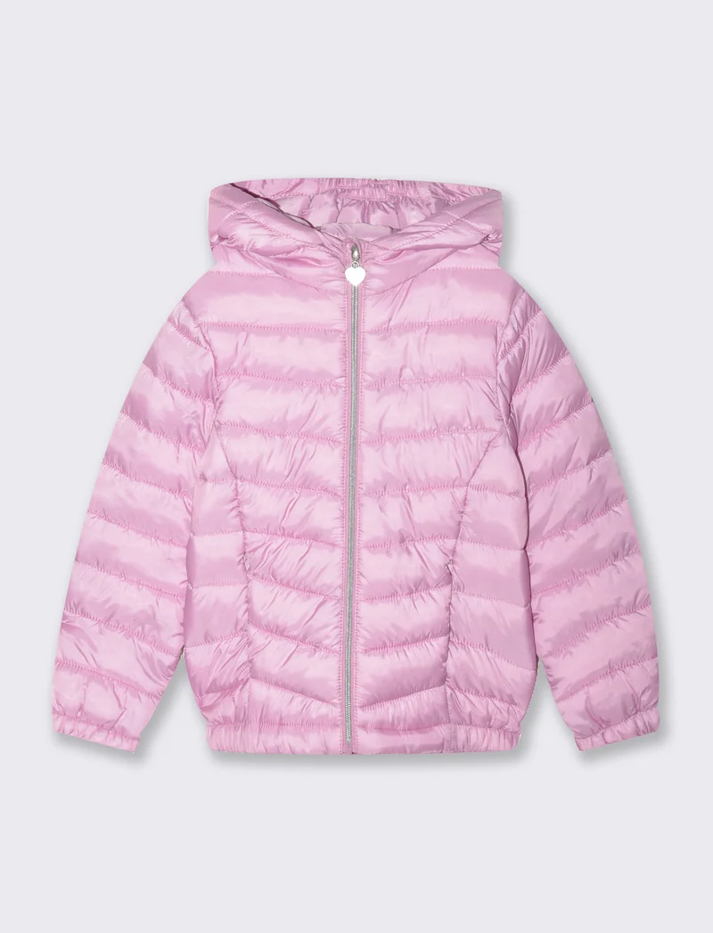 Piumino leggero da bambina - Rosa