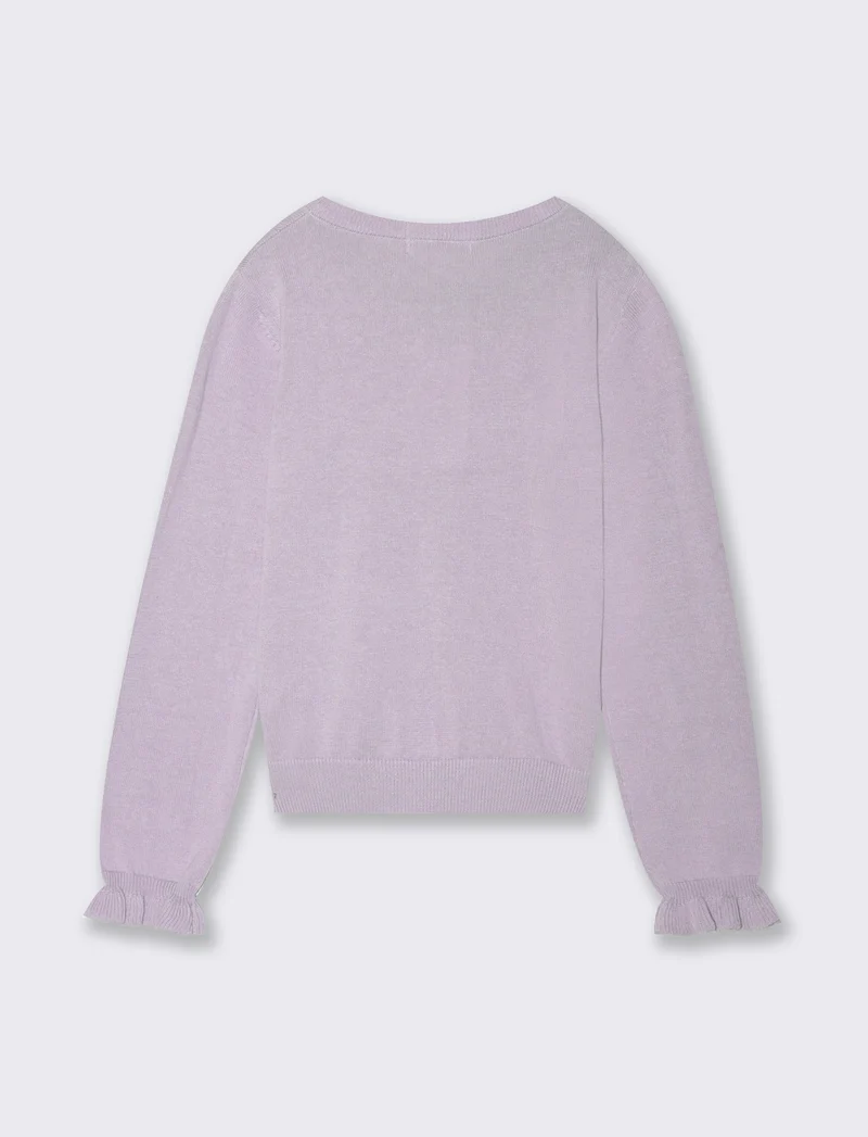 Cardigan estivo da bambina - Lilla
