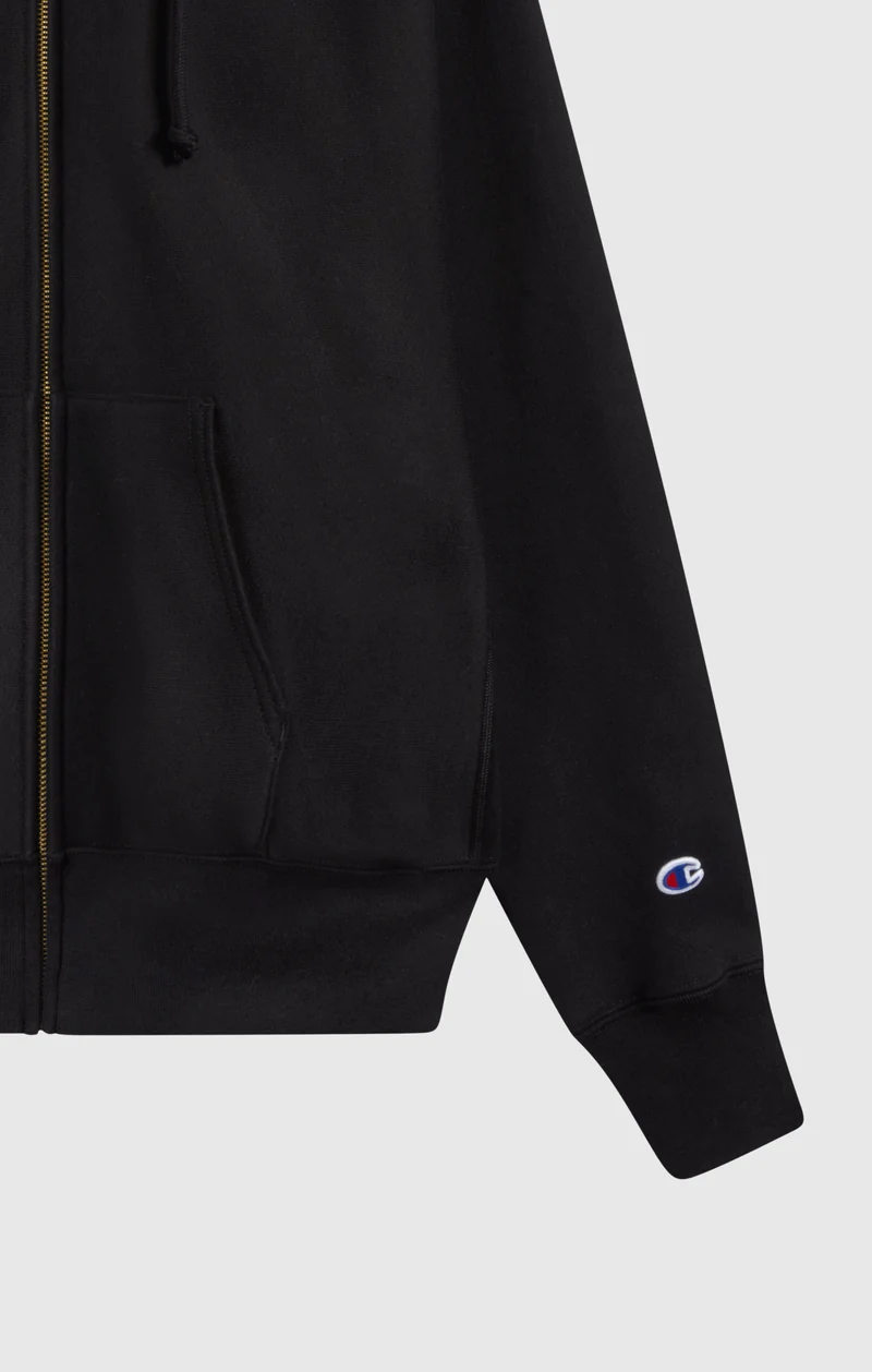 Men's Fleece Reverse Weave Zip Hooded Sweatshirt Made in USA