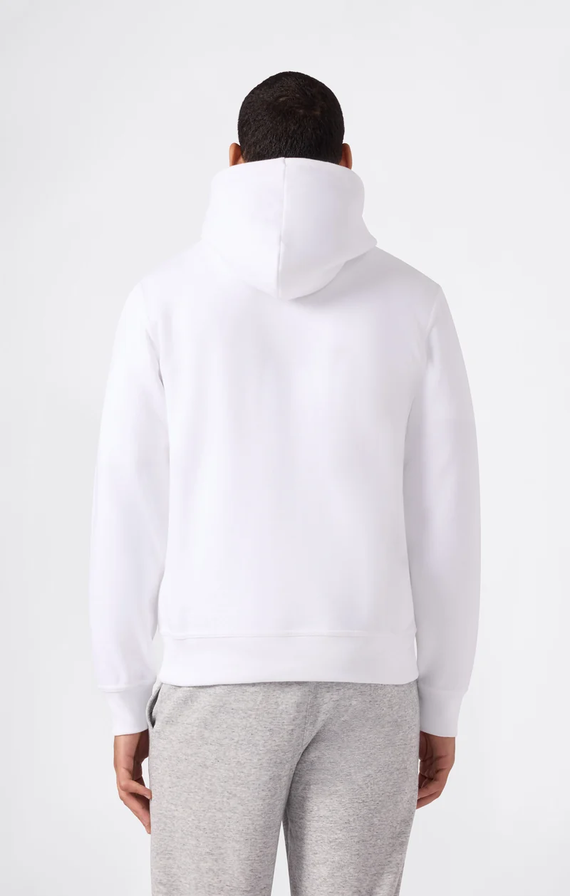Men’s Fleece Hoodie with Small Embroidered Logo Icons