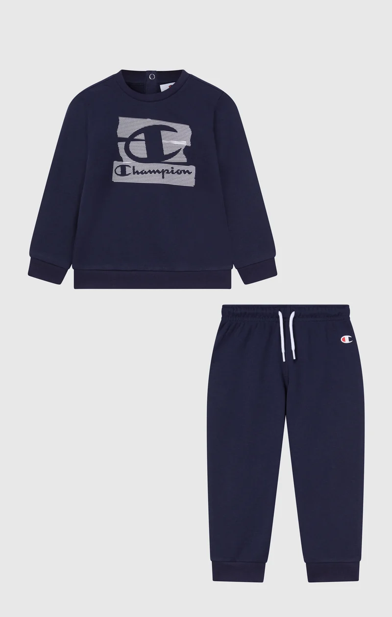 Baby Crewneck Fleece Sweatsuit with Graphic