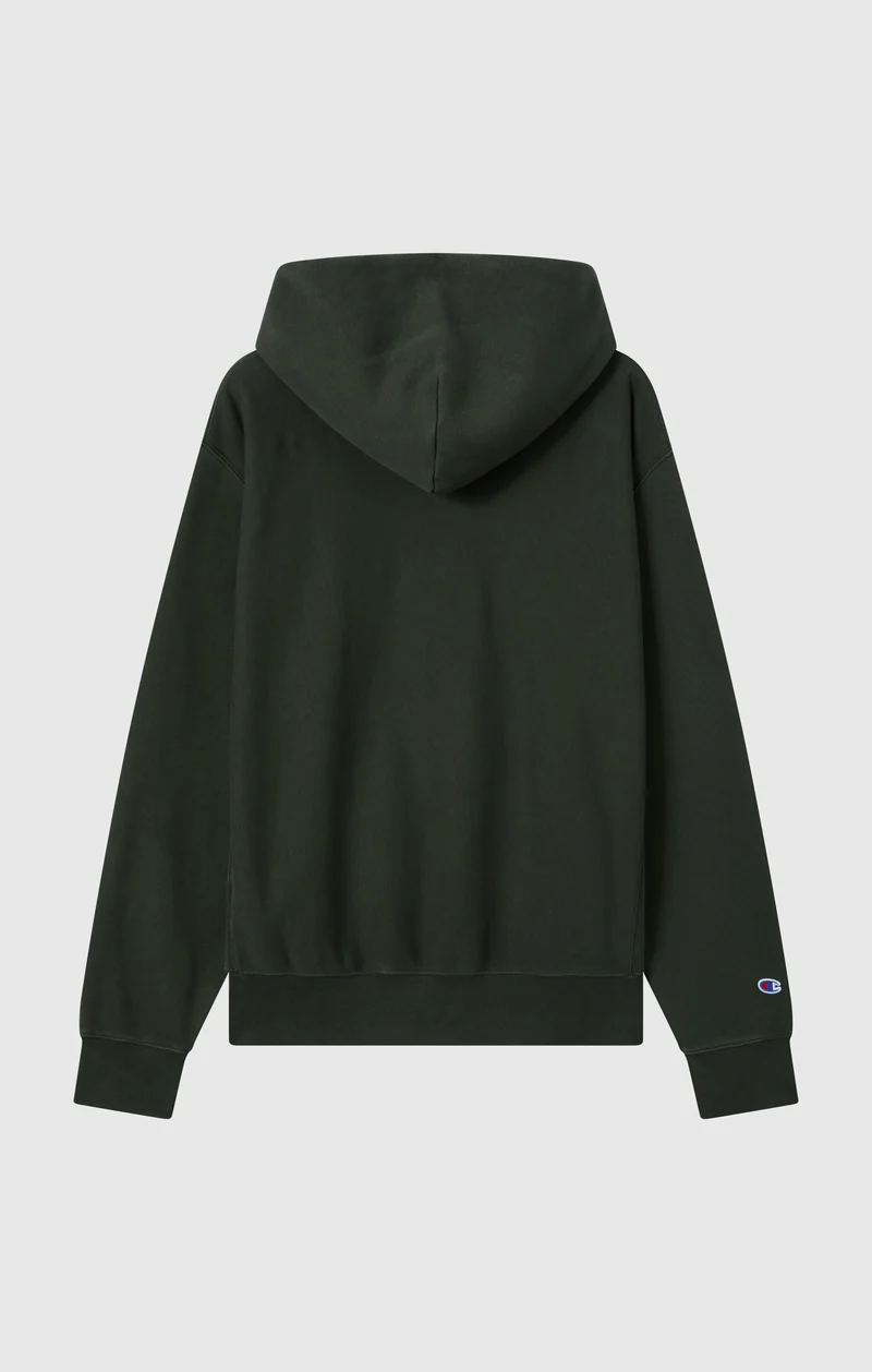 Men’s Heavyweight Hoodie with Brushed Fleece Interior Reverse Weave