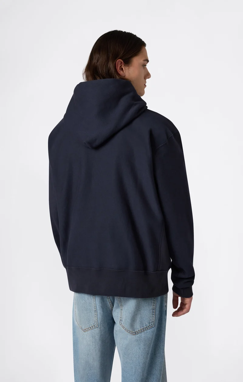 Men's Fleece Reverse Weave Zip Hooded Sweatshirt Made in USA
