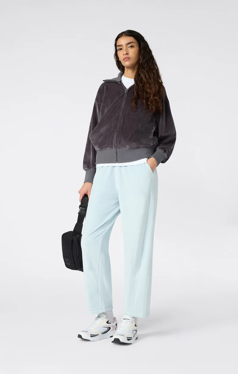 Women's Velour Full Zip Sweatshirt