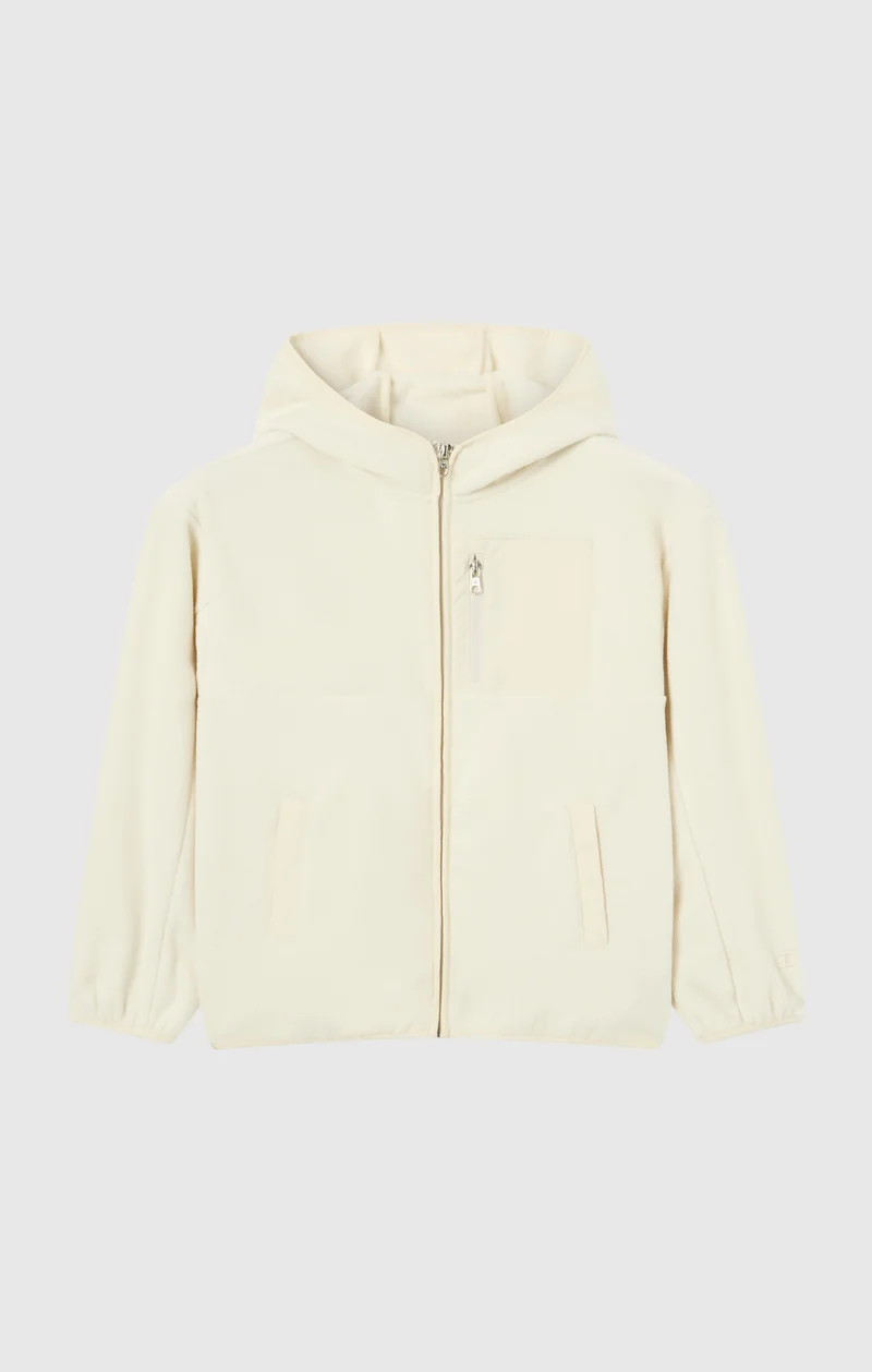 Girls' Full Zip Fleece Polar Hoodie Icons