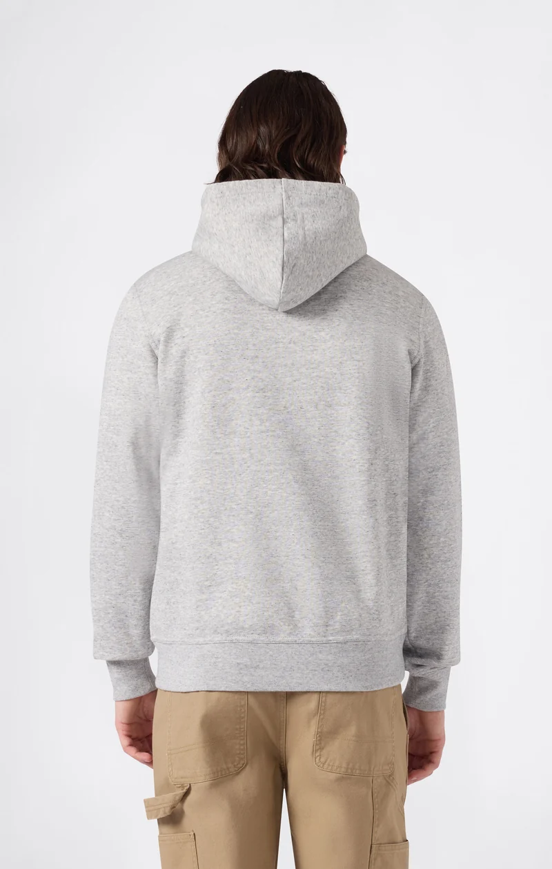 Men’s Fleece Hoodie with Small Embroidered Logo Icons