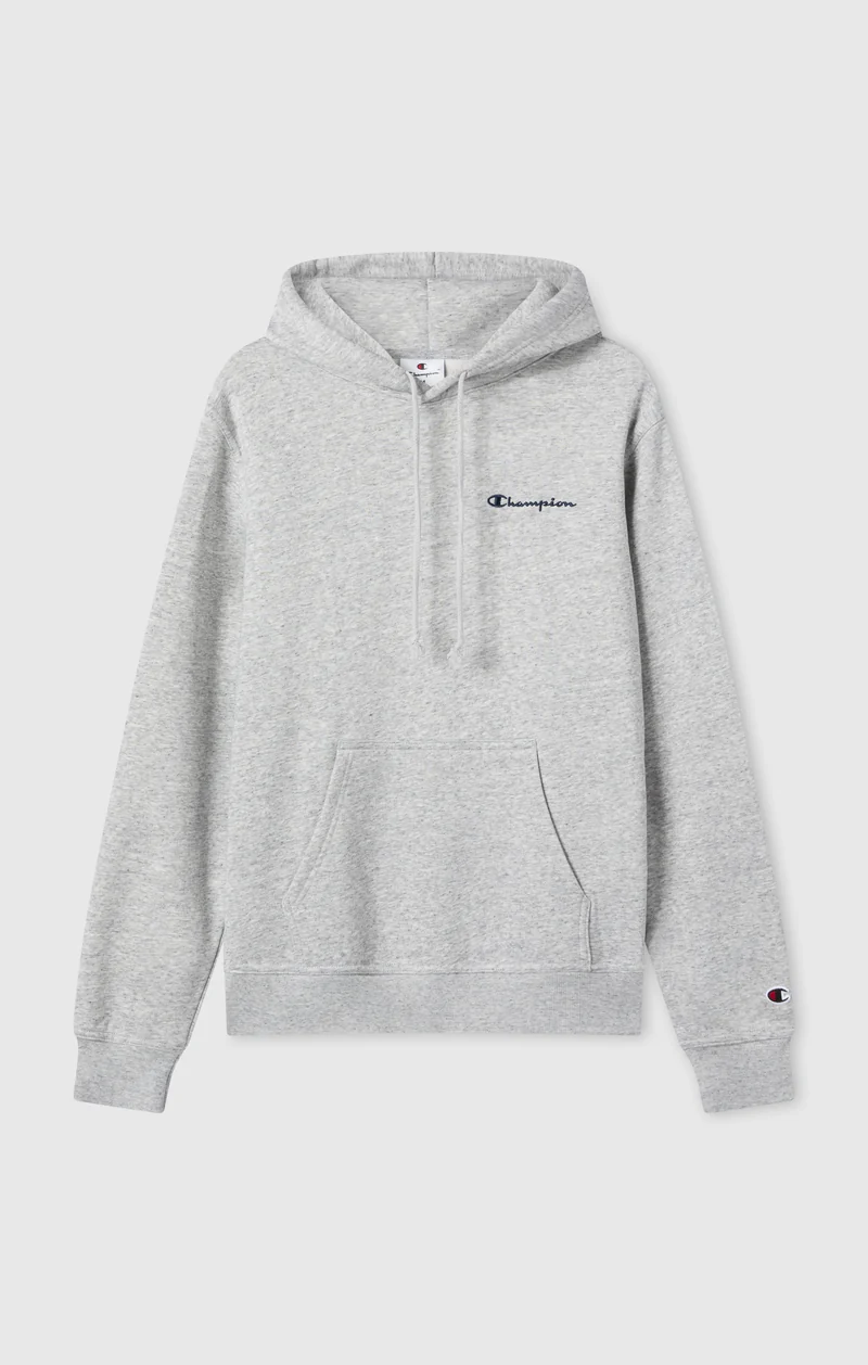 Men’s Fleece Hoodie with Small Embroidered Logo Icons