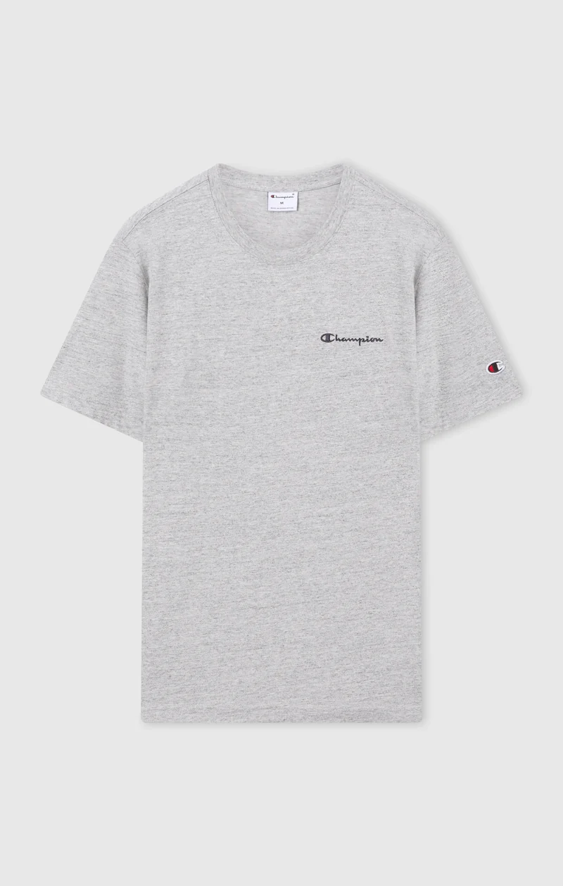 Men’s T-Shirt with Small Embroidered Logo Icons