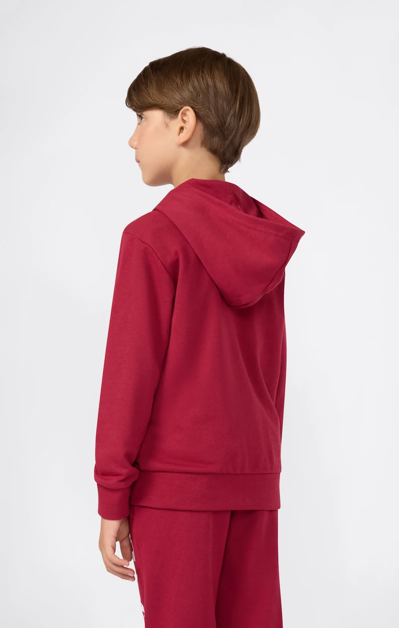 Boys' Full Zip Hoodie with Maxi Logo