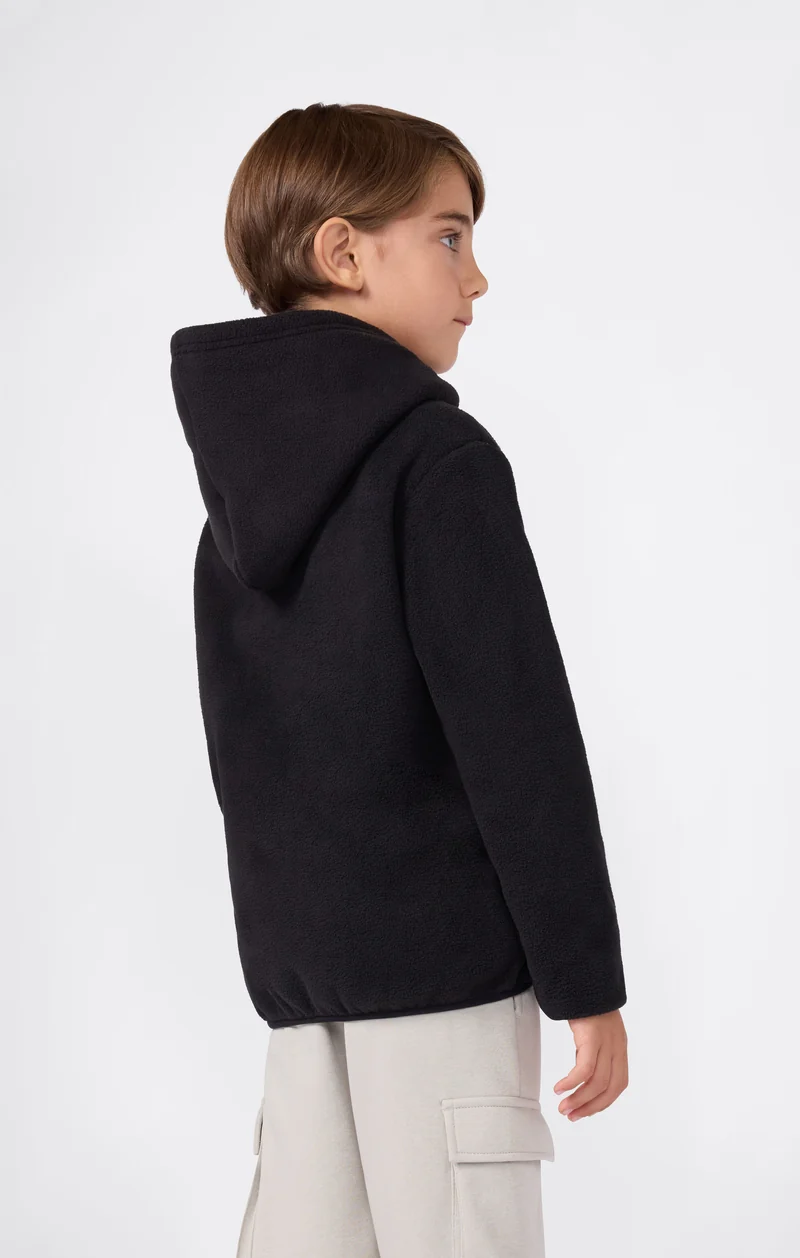 Boys' Fleece Polar Hoodie Script Logo