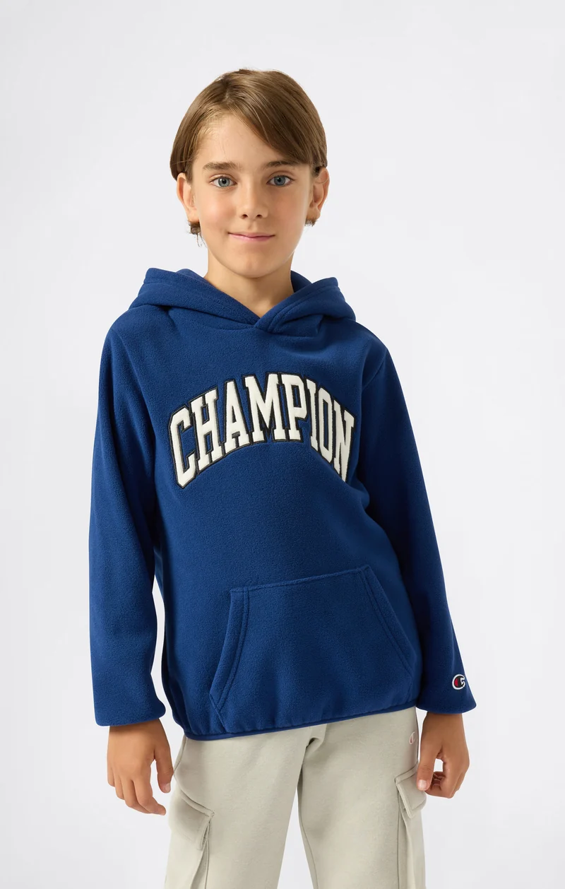 Boys' Fleece Polar Hoodie Script Logo