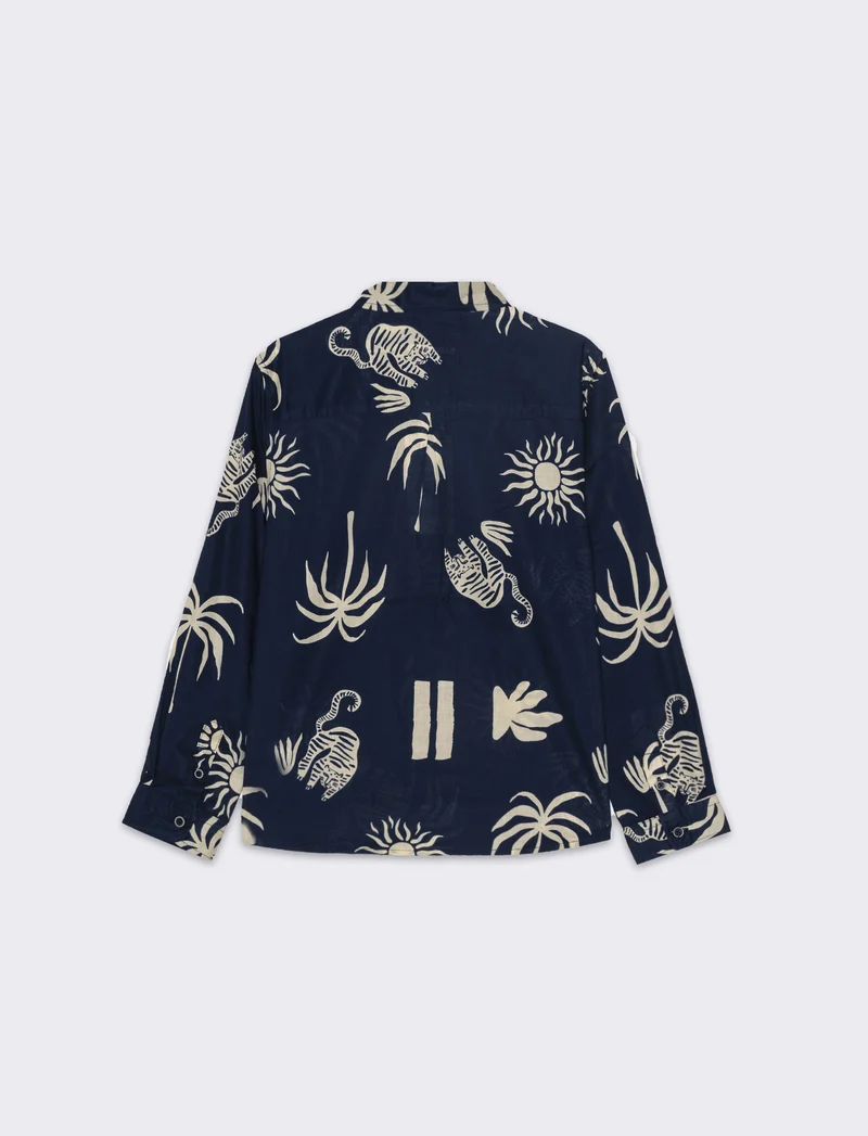 Camicia stampata da bambino - Blu