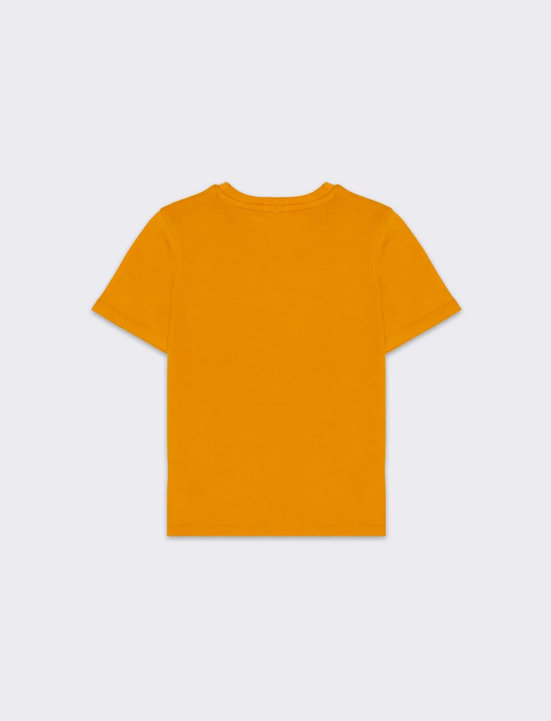 T-shirt con stampa da bambino - Arancio