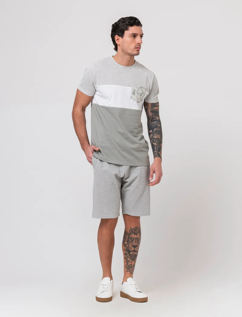 T-shirt con taschino da uomo - Verde