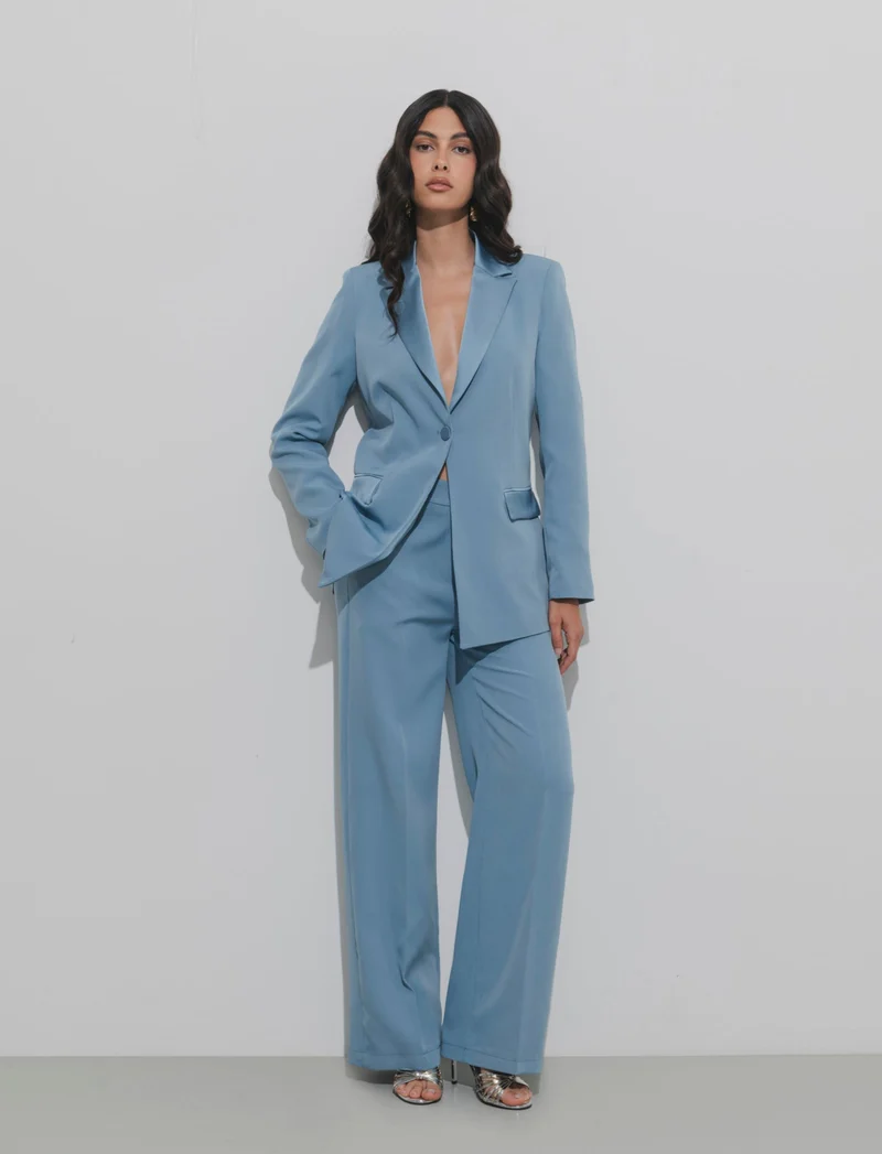 Completo tecnico con bavaro in raso per donna - Denim
