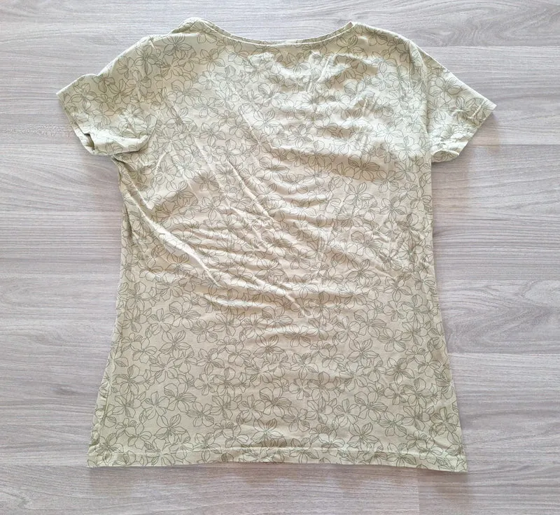 C&A T-Shirt Blumenprint 40