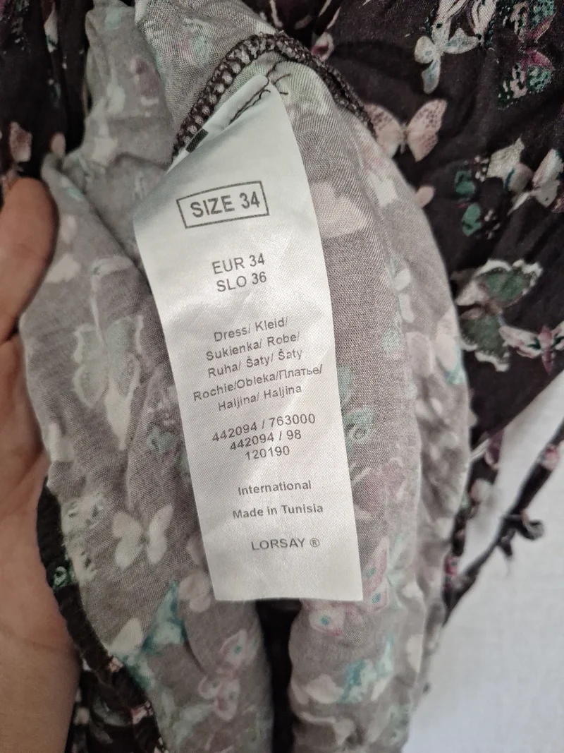 Orsay Langarmkleid Schmetterling 34