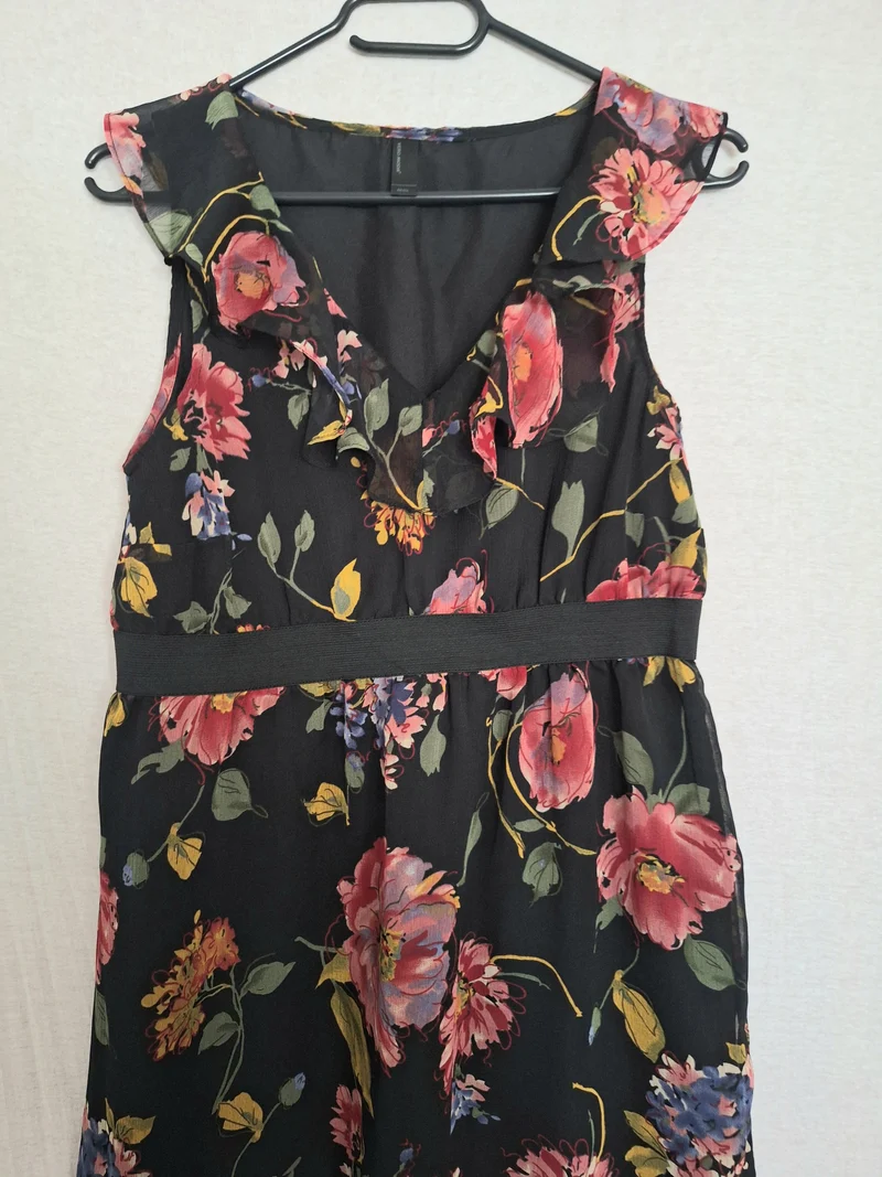 Vero Moda Chiffonkleid Blumen 36