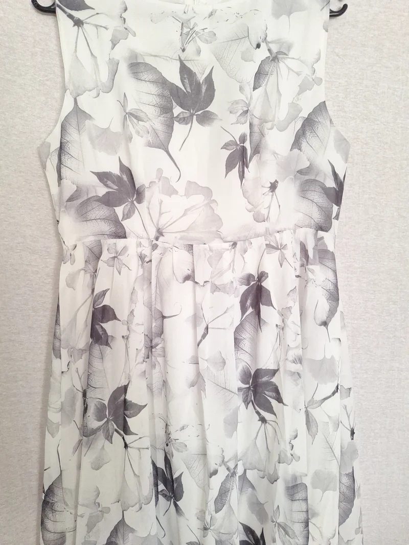 Yishiqi Chiffonkleid Blumenmuster 40