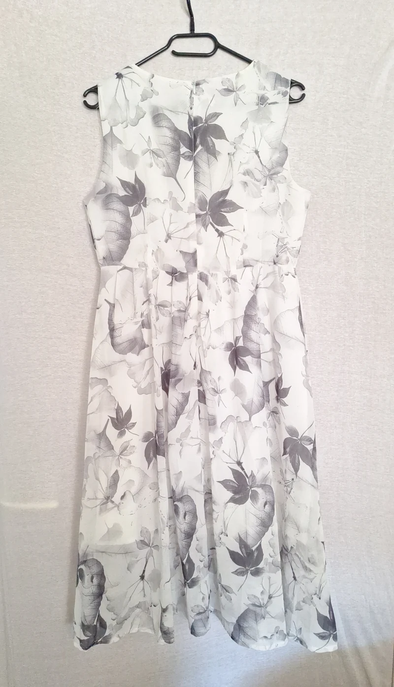 Yishiqi Chiffonkleid Blumenmuster 40
