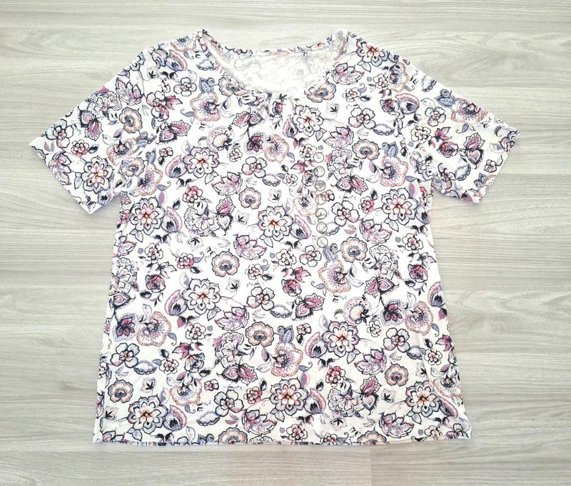 Canda T-Shirt Blumenmuster 40