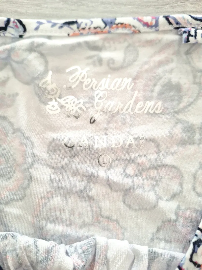 Canda T-Shirt Blumenmuster 40
