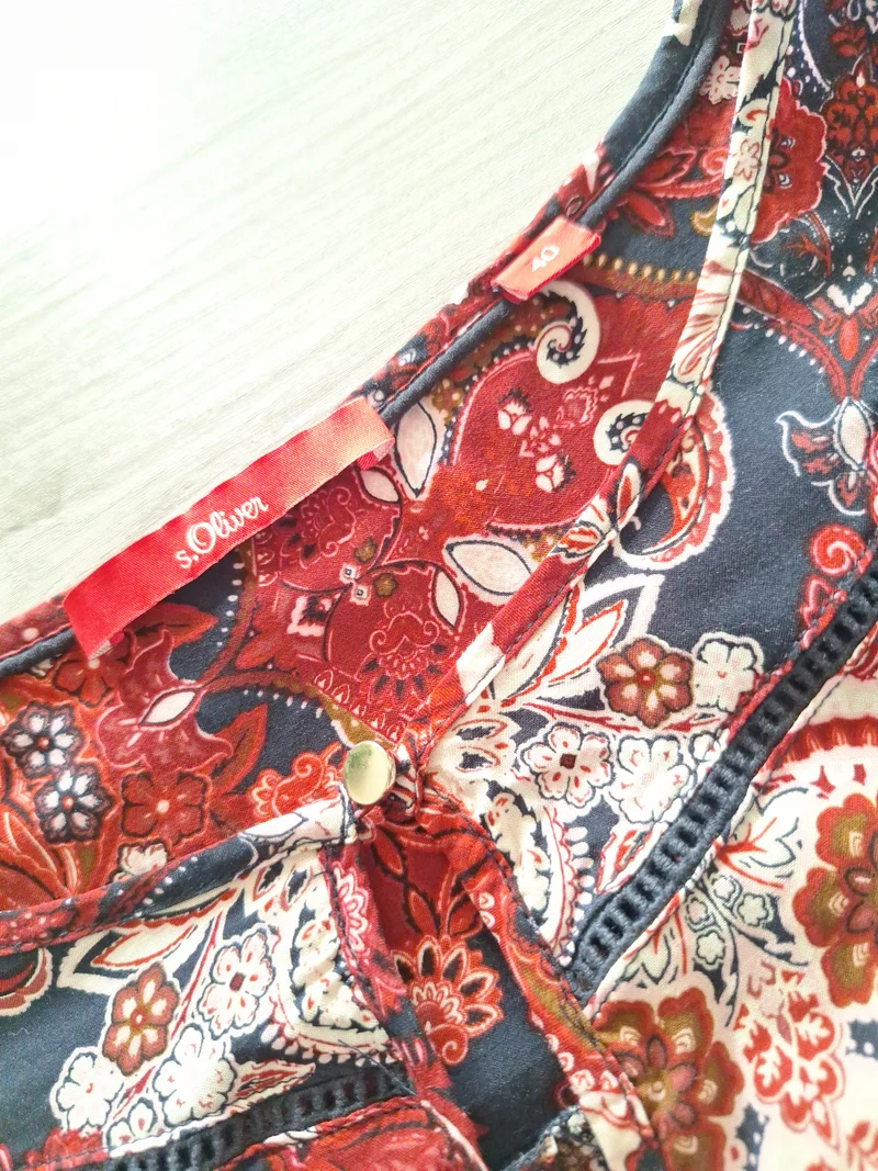 s.Oliver Bluse Paisleymuster 40
