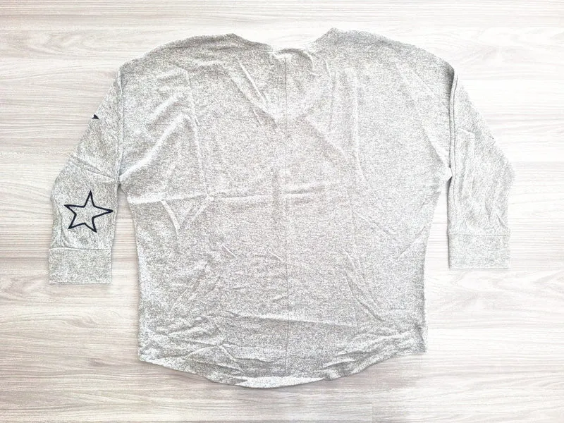 Key Largo Langarmshirt Paillettensterne 40