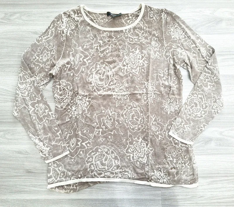Bonita Langarmshirt Strass 38
