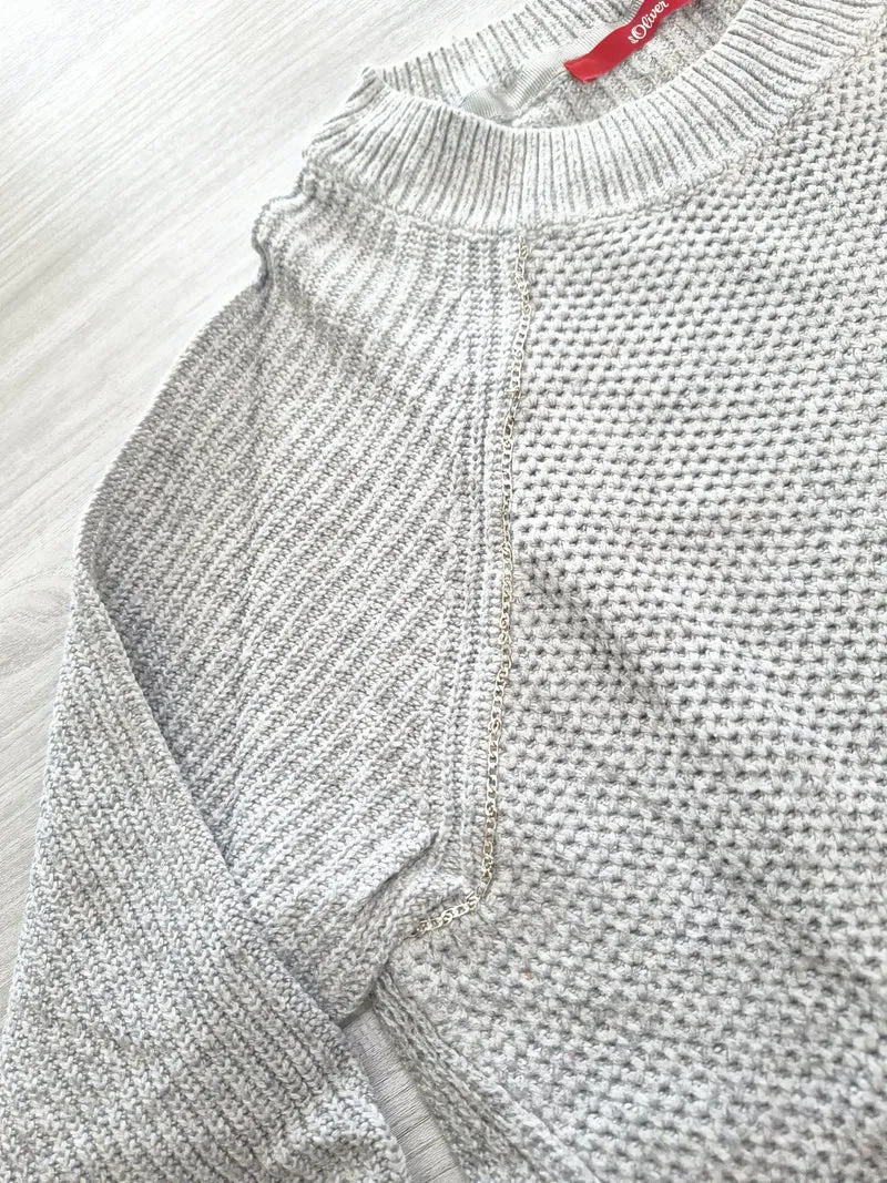s.Oliver Strickpullover Zierkette 40