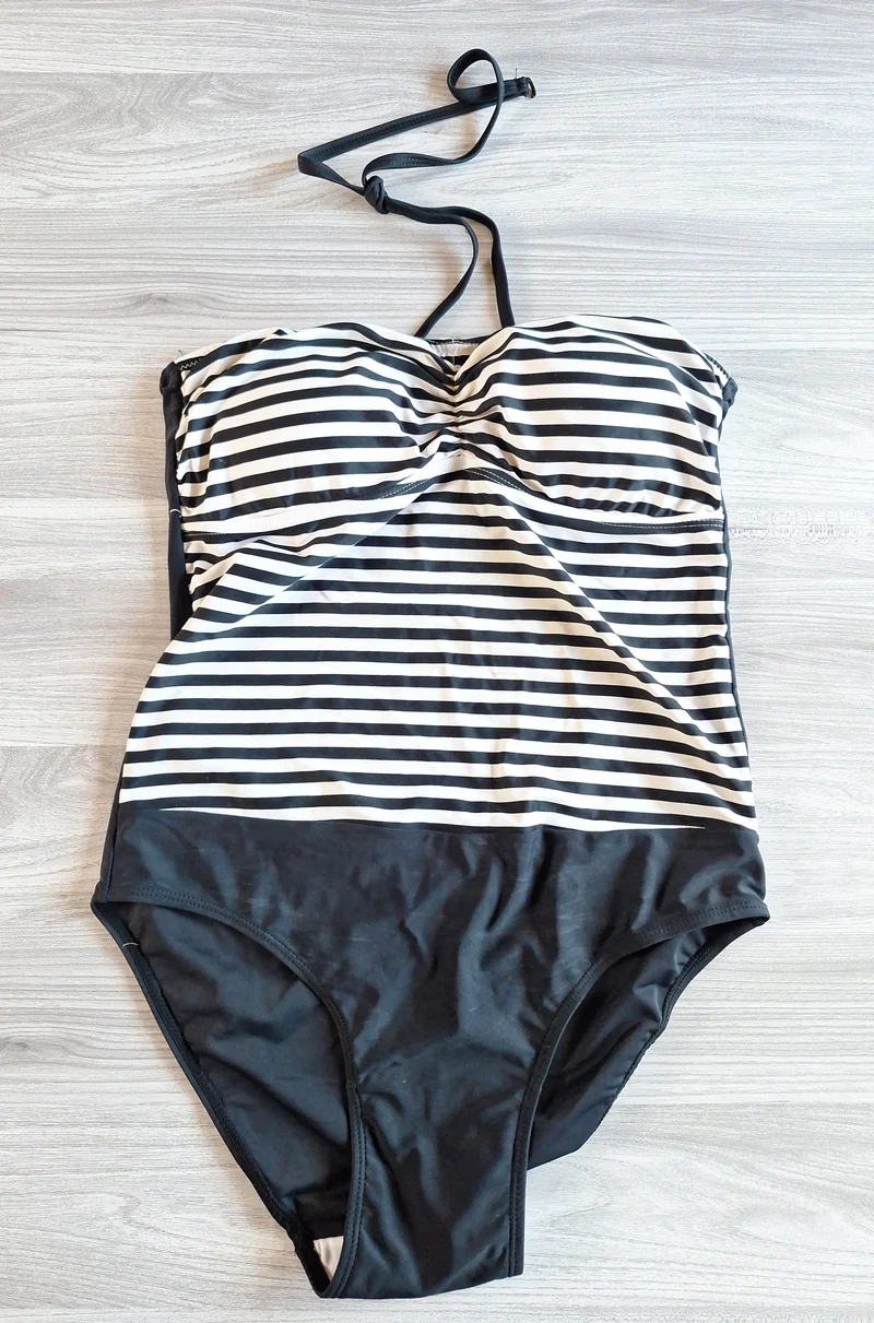 Blue Motion Bandeau Badeanzug Streifen 42