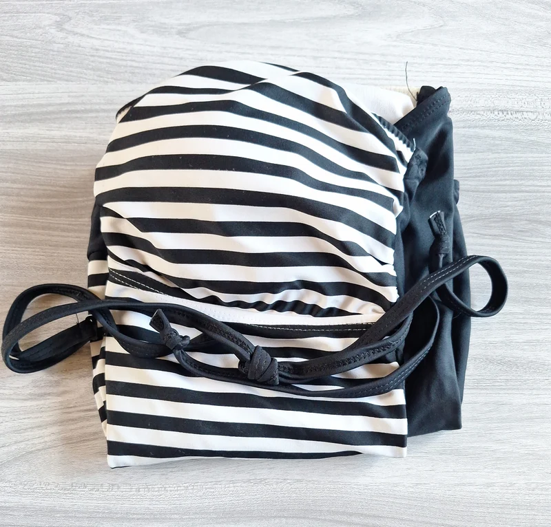Blue Motion Bandeau Badeanzug Streifen 42