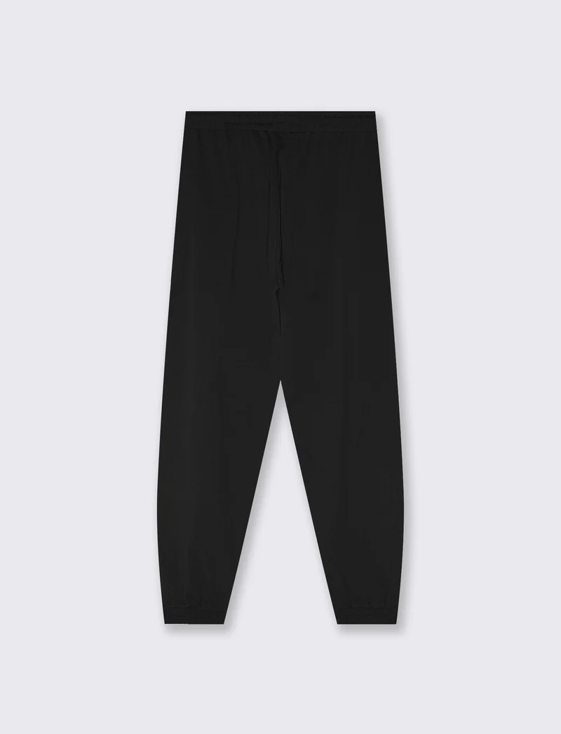 Pantafitness con elastico e tasche americane - Nero