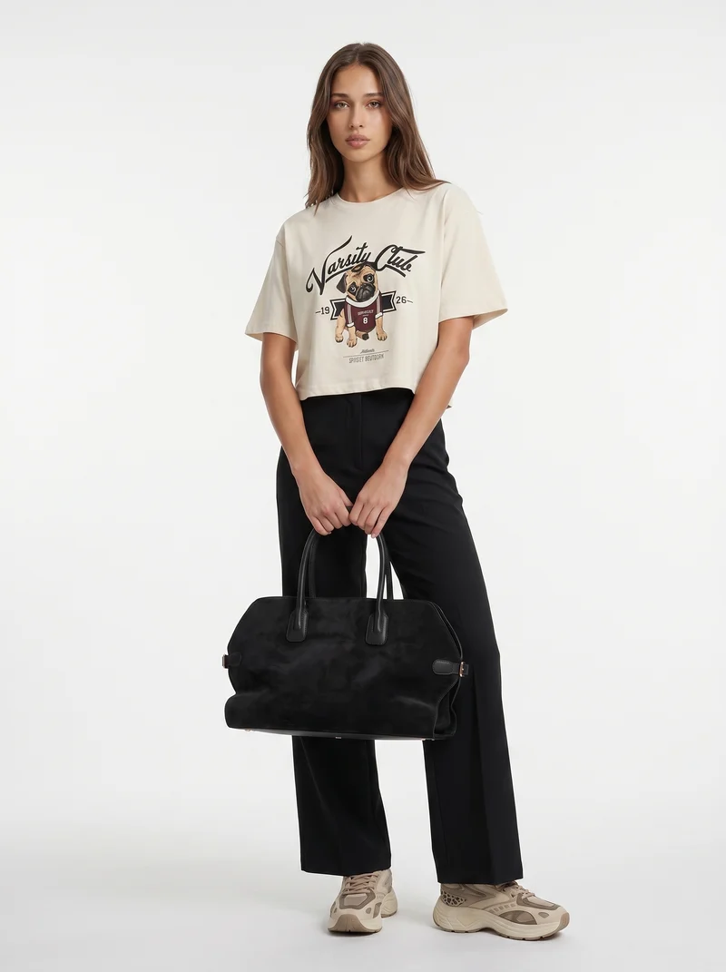 T-Shirt Mezza Manica con Stampa - var 1