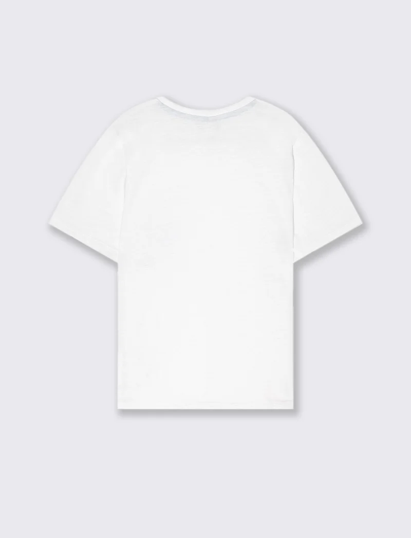 T-shirt con tasca da bambino - Bianco