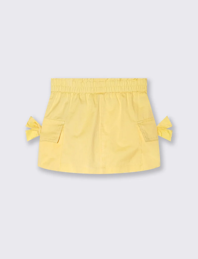 Gonna con tasconi da neonata - Giallo