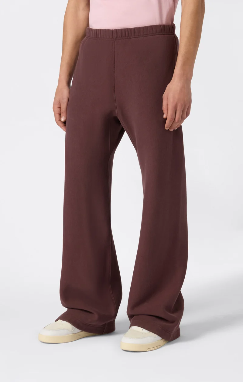 Men’s Heavyweight Wide-Leg Fleece Jogger Pants Reverse Weave